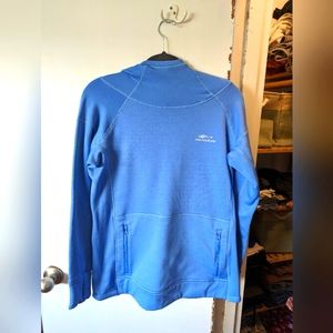 Salmon sisters, Grunden's Thermal fleece, blue, size Large